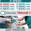 Pulidora de carro De 150 Mm 20V. Inalámbrica. 2000 – 4500rpm. No Incluye Batería Ni Cargador.