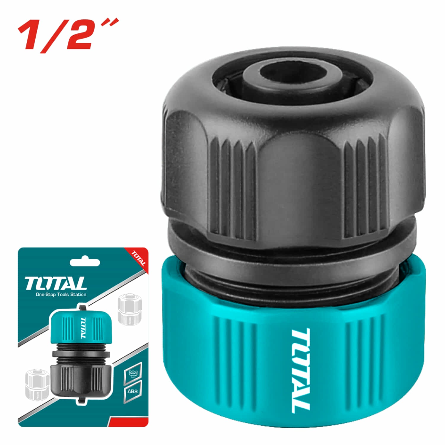 Acople conectores para manguera plástica 1/2"