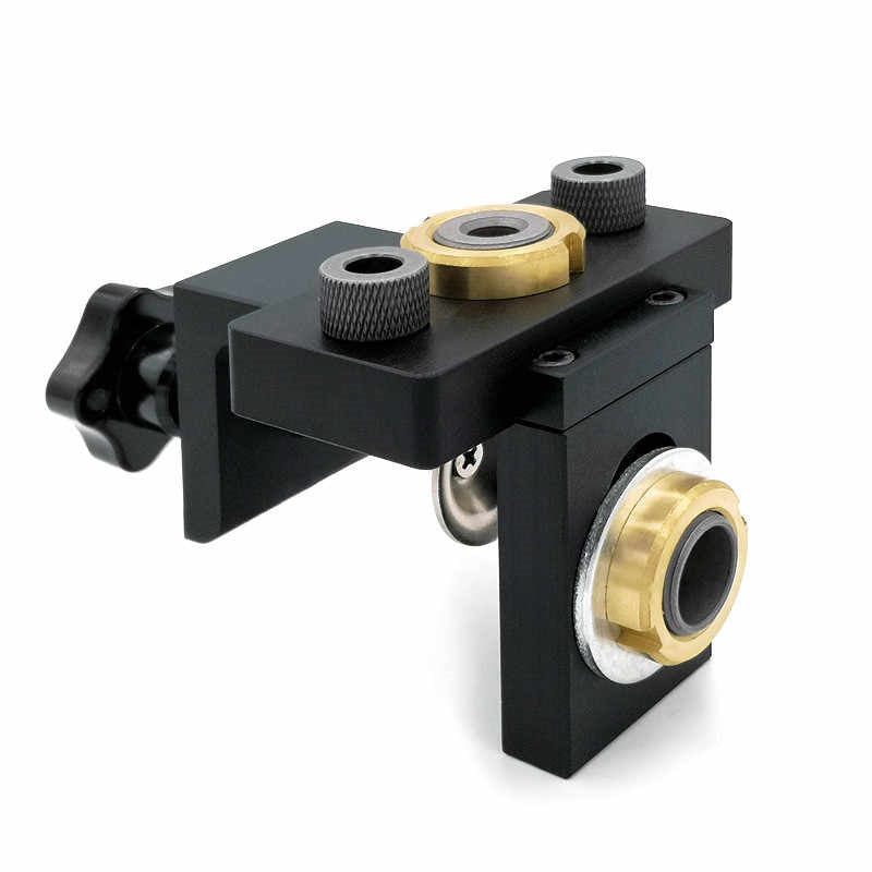 Kit de plantilla guía multifuncional para perforación de agujeros para madera 3 en 1