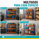 Estantería Metálica Industrial de 3 Niveles (200x200x60cm).  Estante Rack de almacenamiento Reforzado con Capacidad total de 900Kg.