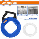 Jalacables Extractor de cables eléctricos de nylon Blanco Long: 30mx3mm. Guía jalacables.