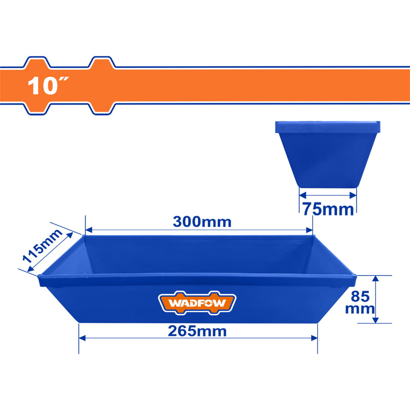 Bandeja para Pasta De 10" Medidas Superior: 300x115mm Inferior: 265x75mm Bandeja para Gyspum drywall pastear pasteo