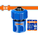 Conector rápido para manguera con adaptador de 3/4"