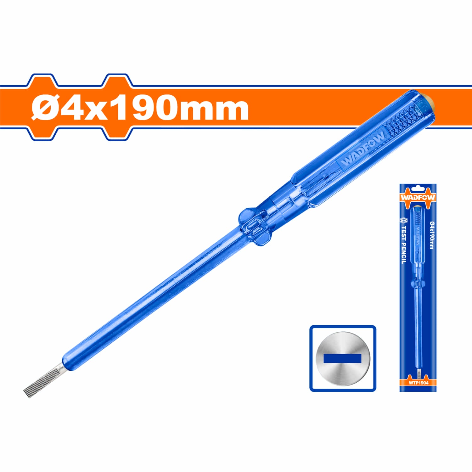 Lápiz medidor probador de voltaje. Tamaño de ranura: 4 x 190mm. AC 100-250V