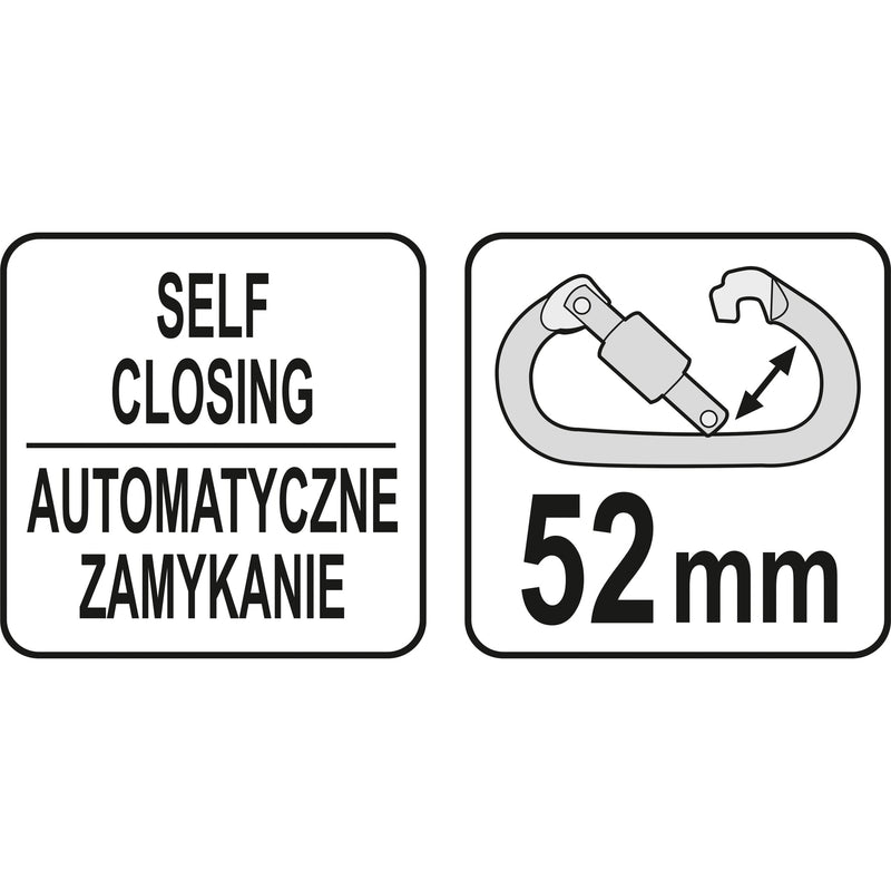 Gancho andamio para arnés anticaídas para línea de vida