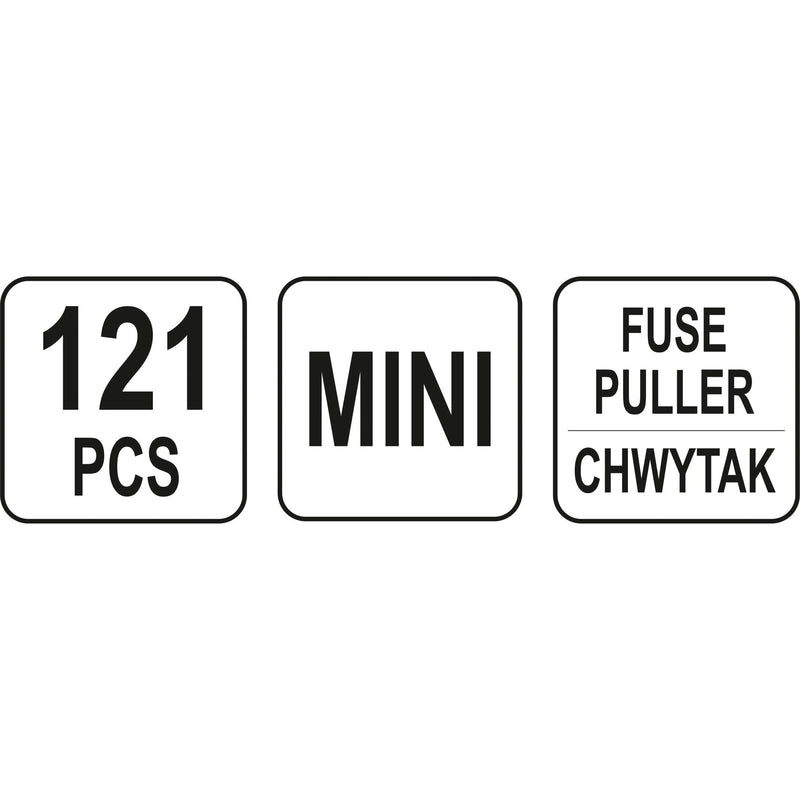 Fusibles chicos mini de carro  surtidos 121pzas