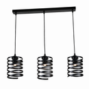 Lámpara Colgante Negra 3XE27180x1180mm Modernidad y Elegancia.