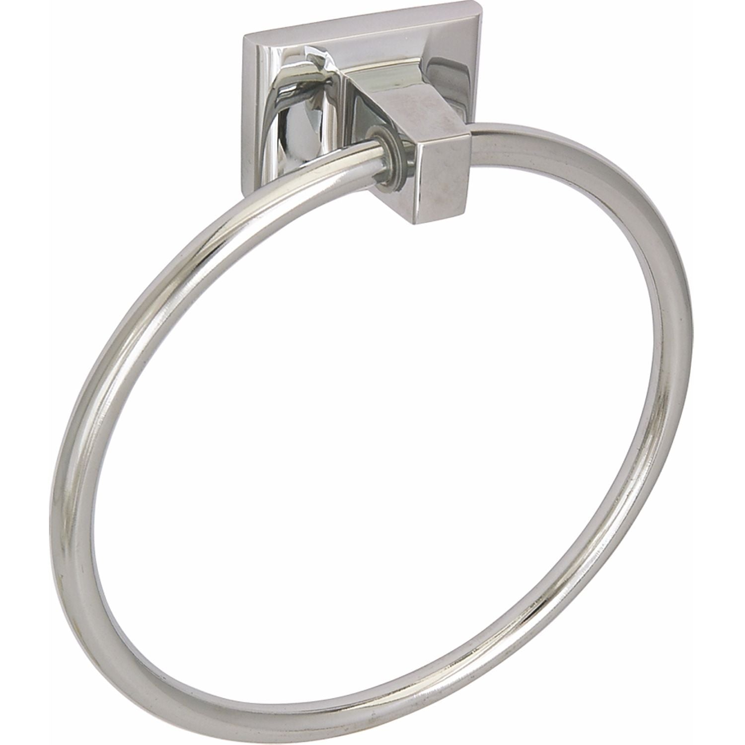 Toallero de argolla. Cuerpo acero inoxidable. Acabado cromo