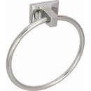 Toallero de argolla. Cuerpo acero inoxidable. Acabado cromo