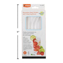 Luciano 4 Carrizos de vidrio de 20 cm L, 2 rectas + 2 curvas con cepillo, cbx