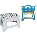 Taburete escalonado plegable resistente con envoltura retráctil (colores variados)