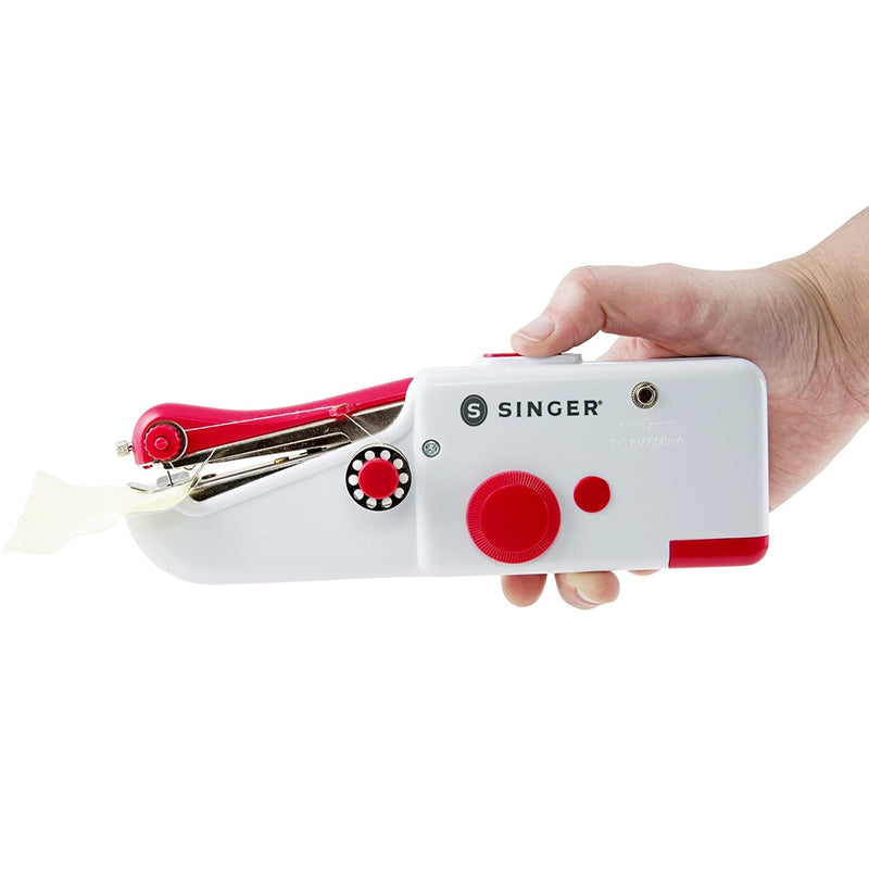 Máquina de coser manual (Baterías no incluidas), color blanco