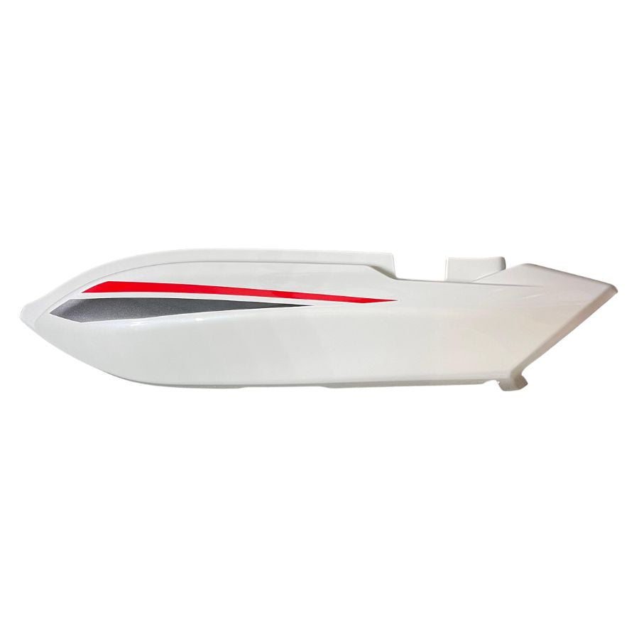 Covertor lateral trasero izquierdo blanco con calcomanias (RKG150)