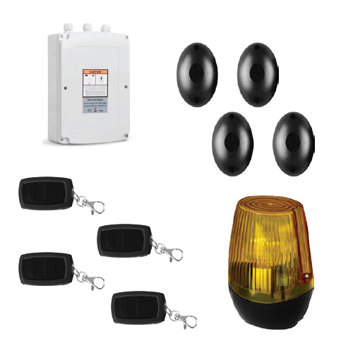 Motor abatible Murcielago 1200Kg.110V/60hz.portones 5m ancho alto trafico,4 cont,2par fotocelda,lamp