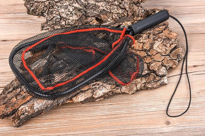 Red de mano para pesca, mango de goma