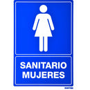 Letrero "Sanitario mujeres" Surtek