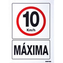 Letrero "10 km/h máxima"  Surtek
