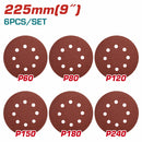 Lija circular para lijadora de drywall Compatible con máquina UTWS10501. 6 hojas. Granos varios