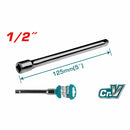 Barra Extension para Sockets de 1/2". Largo:  5" (125 mm). Material: 40Cr, Tratamiento termico.