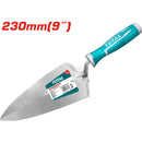 Palustre de albañil 9" / 230mm. Mango confortable de Plastico TOTAL. Punta triangular.