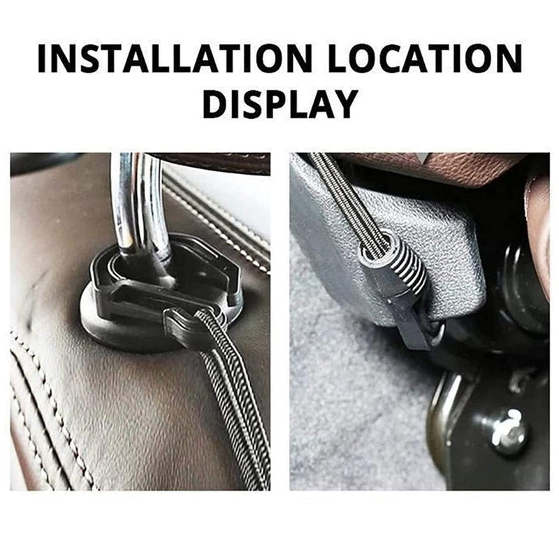 Malla elástica barrera de asiento trasero de carros para perros y niños.