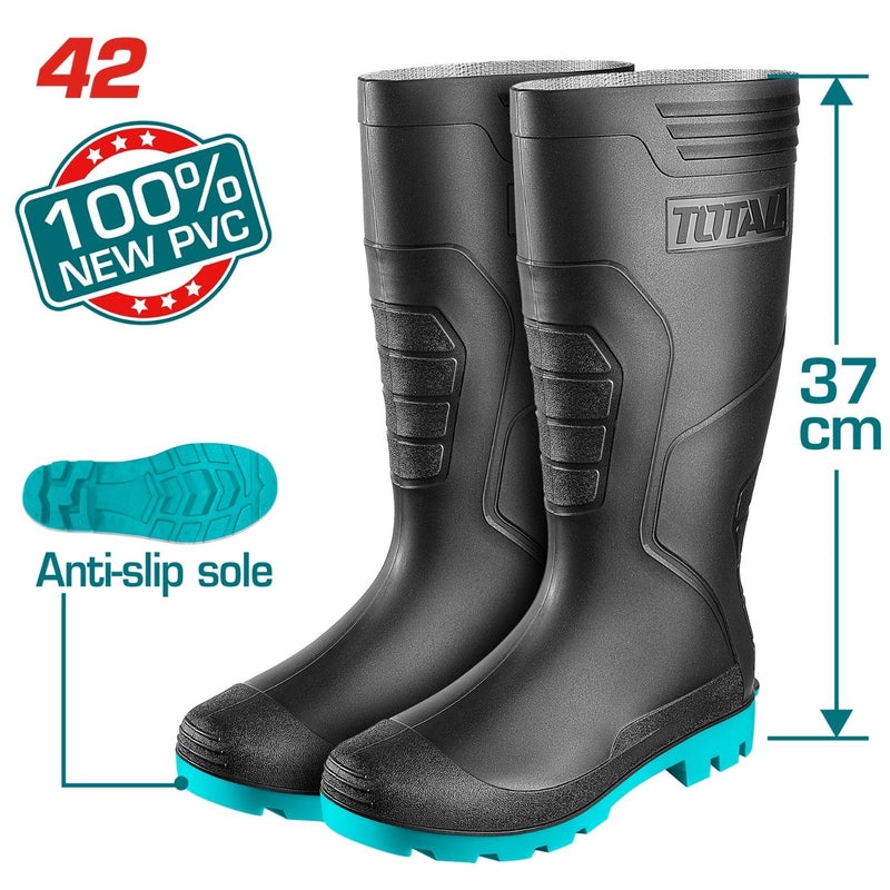 Botas extra altas de 100% PVC Nitrilo Talla 42 Antideslizantes