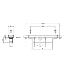 Cuerpo Operador Multipunto Serie Abatible 45 mm. Bidireccional. Canal Europeo de 20 mm