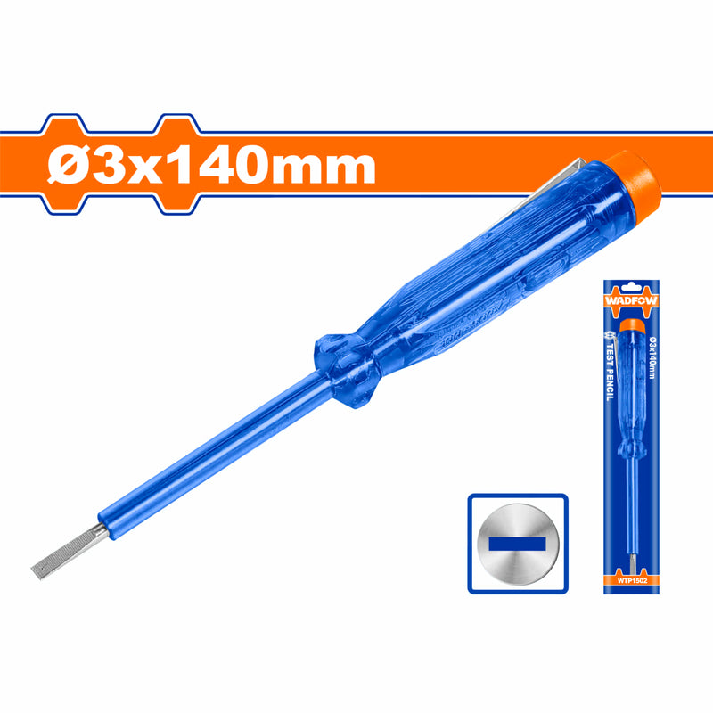 Lápiz medidor probador de voltaje. Tamaño de ranura: 3 x 140mm. AC 100-250V