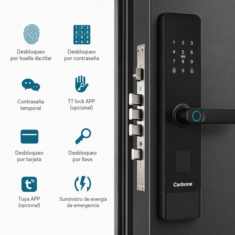 Cerradura inteligente digital 5 en 1 | Carbone Store Panamá
