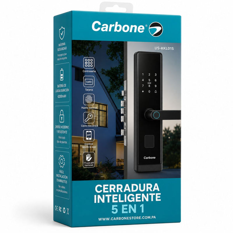 Cerradura inteligente digital 5 en 1 | Carbone Store Panamá