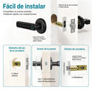 Cerradura Inteligente Manija de puerta Cerrojo Smart Lock 5 en 1 Llave Huella tarjeta contraseña Tuya app fácil de instalar