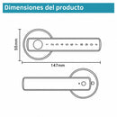 Cerradura Inteligente Manija de puerta Cerrojo Smart Lock 5 en 1 Llave Huella tarjeta contraseña Tuya app fácil de instalar