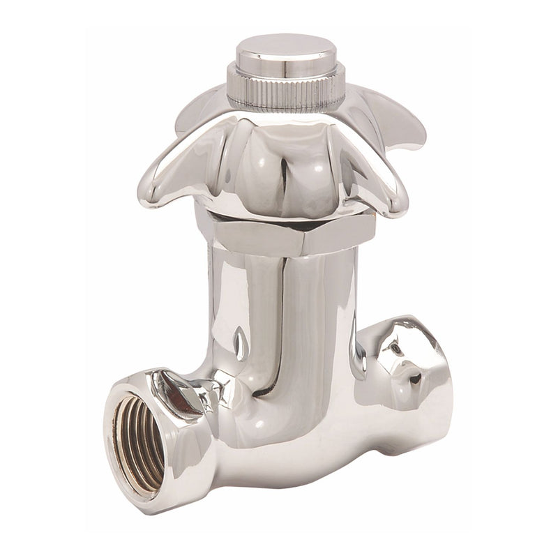 Llave individual para Fluxómetro/ Urinal/ Mingitorio. Cuerpo  en latón Acabado cromo baja presión