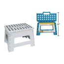 Taburete escalonado plegable resistente con envoltura retráctil (colores variados)