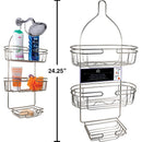 Organizador Repisa de ducha de 3 niveles, níquel satinado, 11.75 "x4.75x24.5"