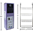 Repisa de 4 niveles sobre la puerta, 16 "x 5.5" x 36 ", níquel