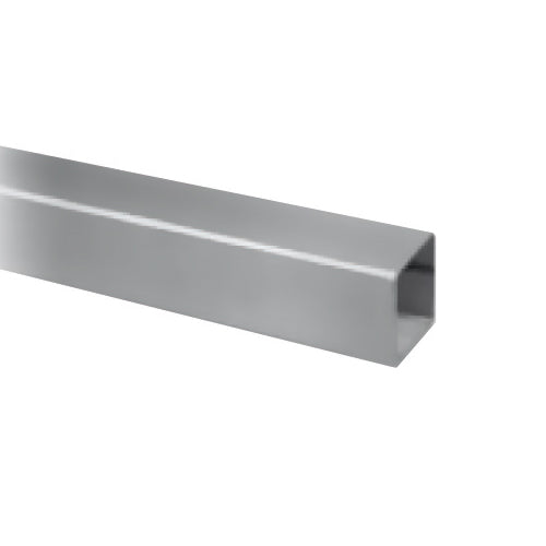 Tubo cuadrado para barandas 40x40mm x 6 metros. Acabado satinado. ACERO INOX 304.