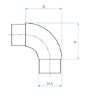 Codo De 90º Para 42.4Mm. Acabado Espejo.