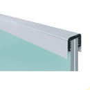 U channel de aluminio con goma, 5.8m de largo, 2.51 alto, ancho Externo: 2.27 cm; Interno: 2.45 cm
