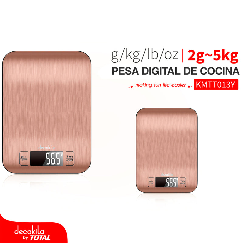 Balanza pesa digital de cocina para alimentos 2g-5kg