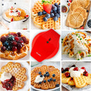 Wafflera Redonda Antiadherente 1000W 120V/60Hz Luz indicadora. 207x 254x 112mm