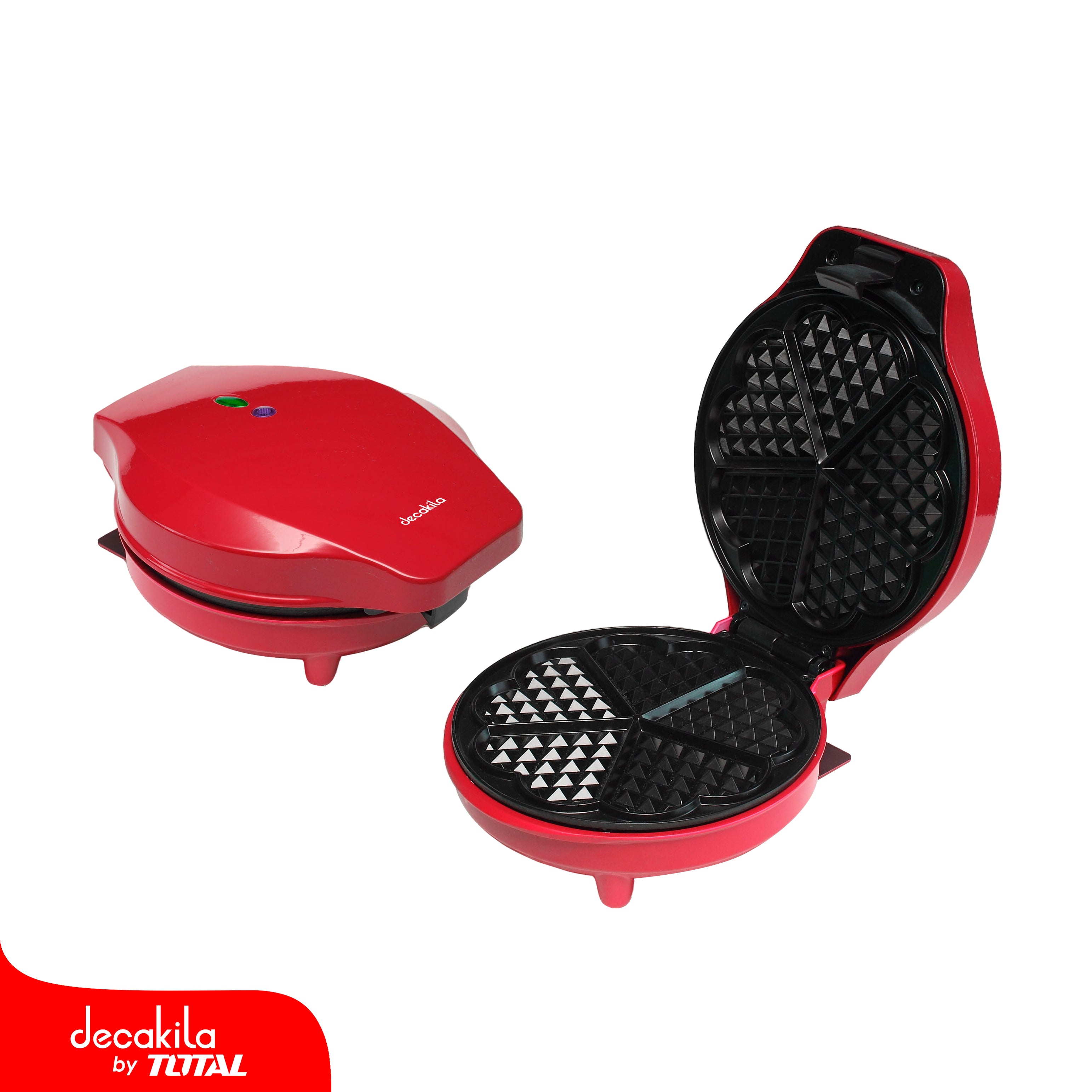 Wafflera Redonda Antiadherente 1000W 120V/60Hz Luz indicadora. 207x 254x 112mm