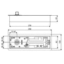 TS500N/EN3 EMBELLECEDOR INOX. GEZE CARBONE ACABADO SATINADO