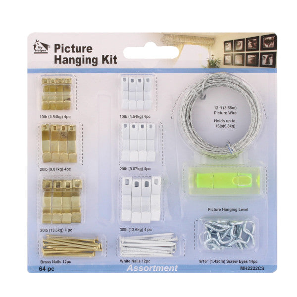 Kit de accesorios para colgar hasta 24 cuadros