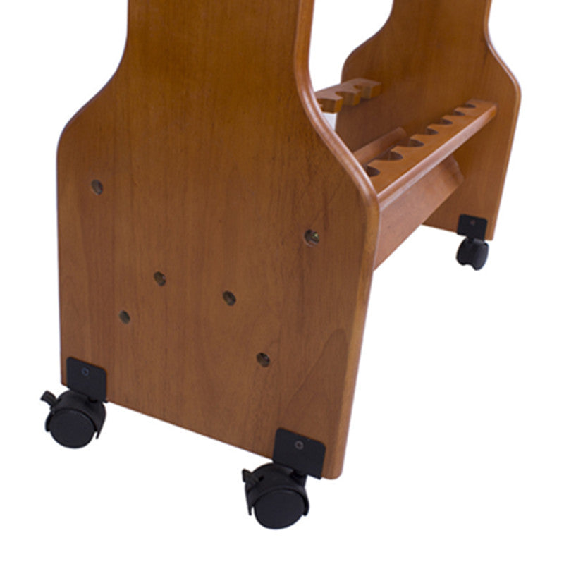 Rack madera de piso para cañas de pescar