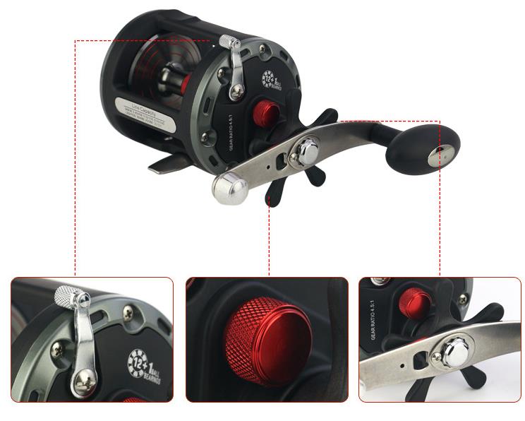 Carrete pesca Trolling 12+1BB 5000 series