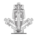 Aseptic sample valve 1"   316L. 3A sanitary Clamp tipe.