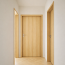 Puerta WPC 45mm madera interior Pino 70x215cm incluye marco completo y herrajes silver. Altisima calidad y resistencia