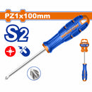 Destornillador Pozidriv 5x100mm Material de la hoja: S2 Tipo de punta: Pozidriv PZ1 Magnético