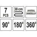 Adaptadores boquilla flexible Bomba de grasa. (Juego 7 pzas)